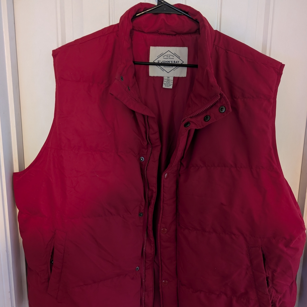 St. John's Bay Burgundy Puffer Vest